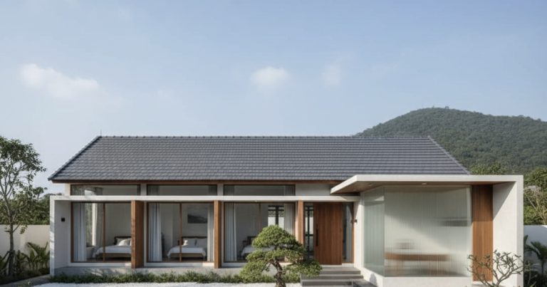 nhà cấp 4 3 phòng ngủ 1 phòng thờ