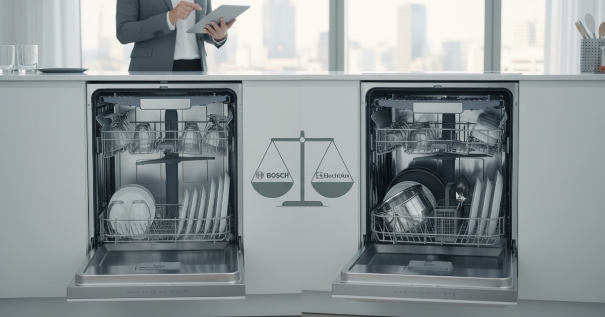 nên mua máy rửa chén bosch hay electrolux
