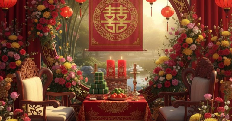Vietnamese wedding background