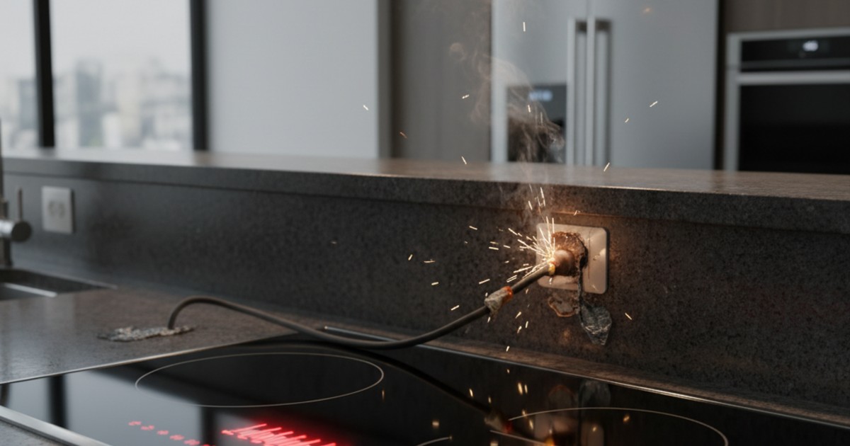 Nguồn điện cung cấp cho bếp đang quá cao