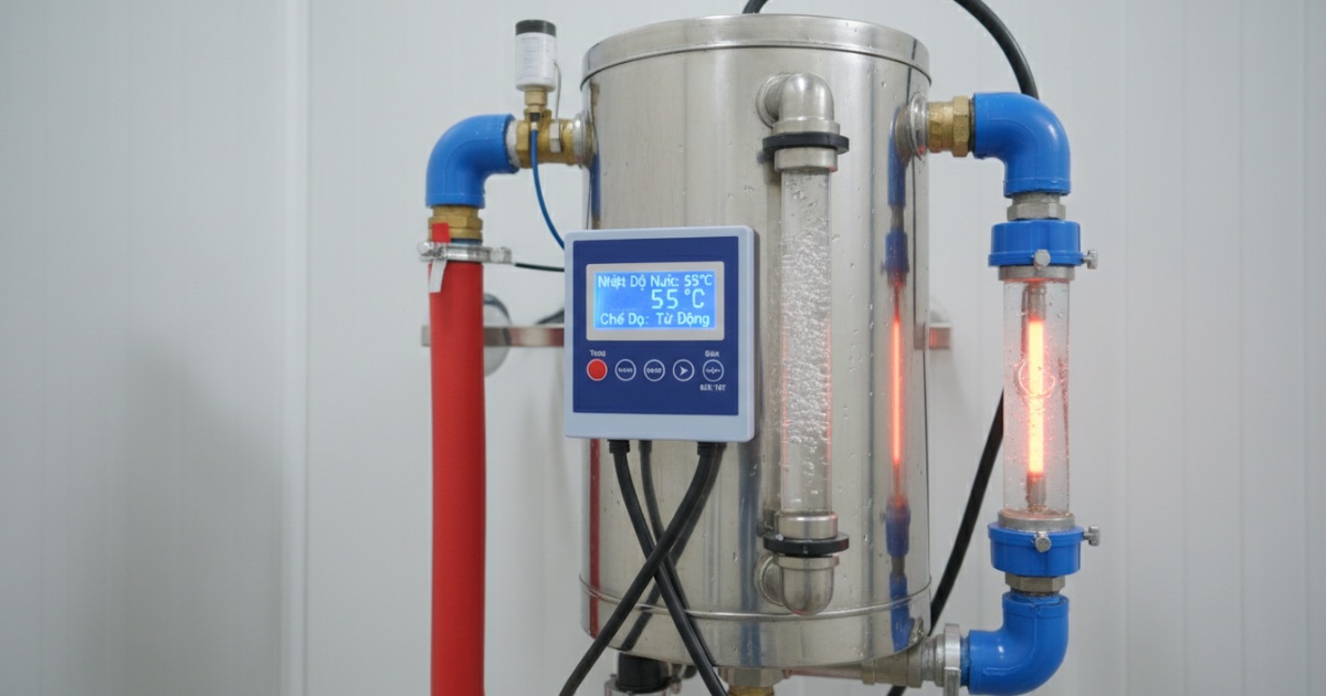 Bộ phận gia nhiệt và kiểm soát nhiệt độ nước