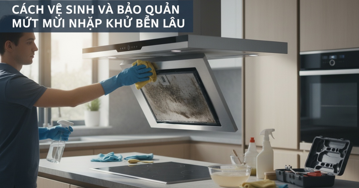 Cách vệ sinh và bảo quản máy hút mùi nhập khẩu bền lâu