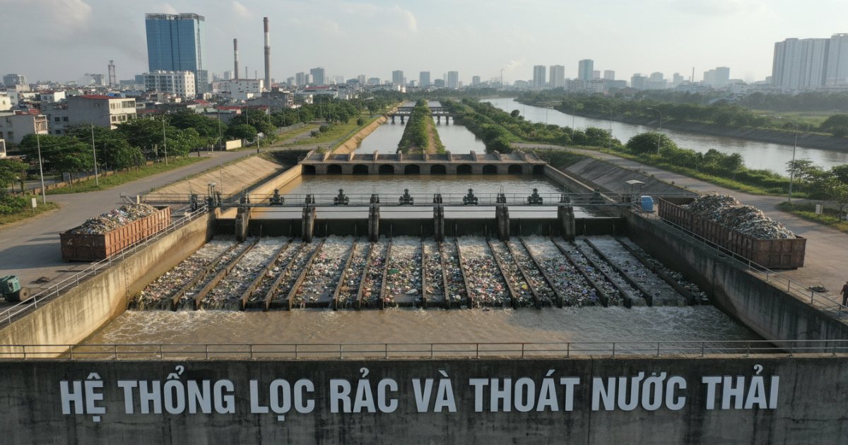 Hệ thống lọc rác và thoát nước thải