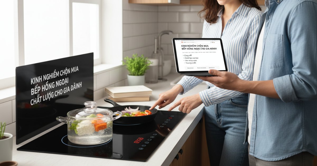 Kinh nghiệm chọn mua bếp hồng ngoại chất lượng cho gia đình
