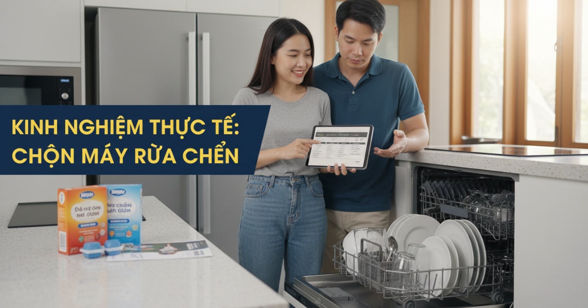 Kinh nghiệm thực tế khi chọn mua máy rửa chén loại nào tốt