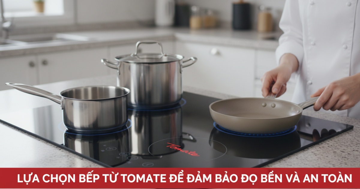 Lựa chọn bếp từ Tomate để đảm bảo độ bền và an toàn