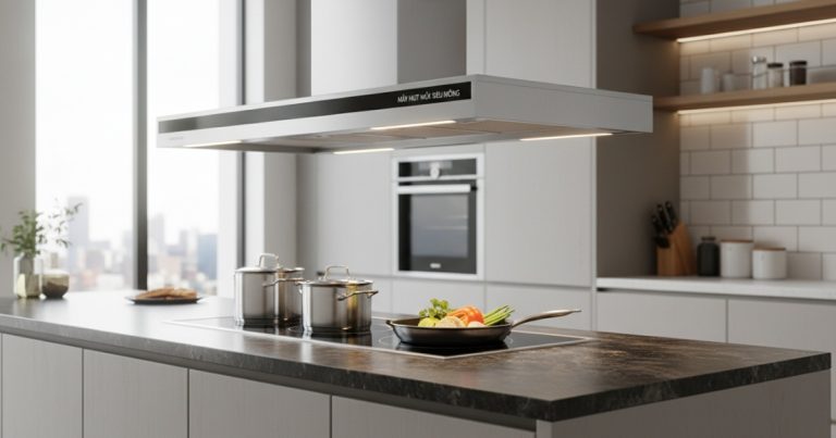 Máy hút mùi siêu mỏng - máy hút mùi treo độc lập