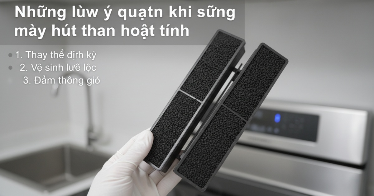 Những lưu ý quan trọng khi sử dụng máy hút than hoạt tính