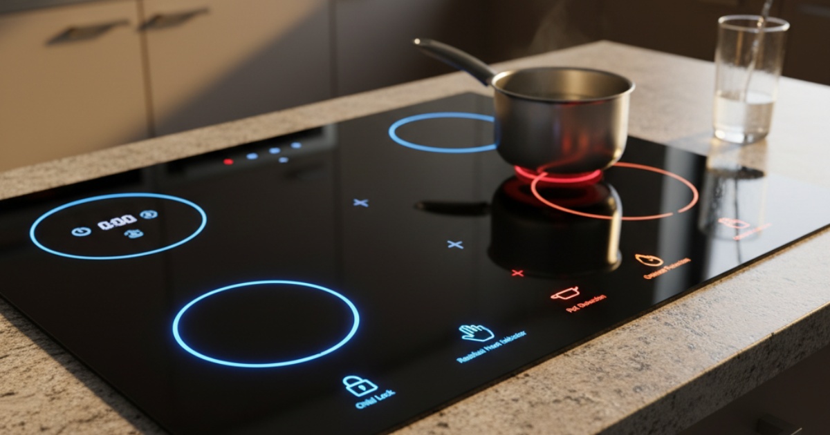 Các tính năng an toàn được trang bị trên bếp từ Goldsun