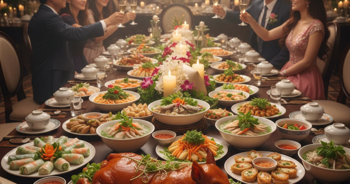 Cuisine and Menu Options at a Vietnamese Wedding Restaurant