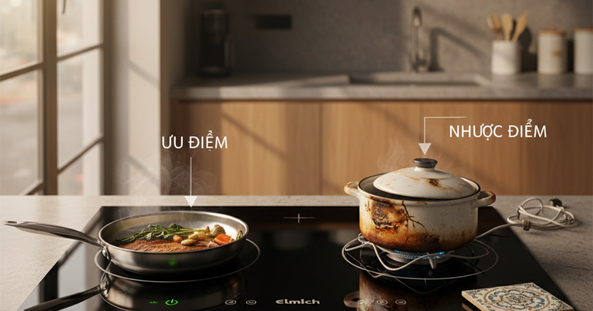 Đánh giá ưu điểm và nhược điểm của bếp từ Elmich