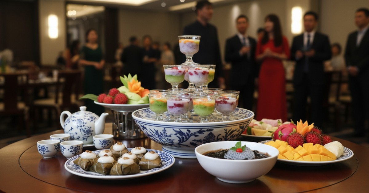 Vietnamese wedding food courses - Finishing with Sweet Desserts