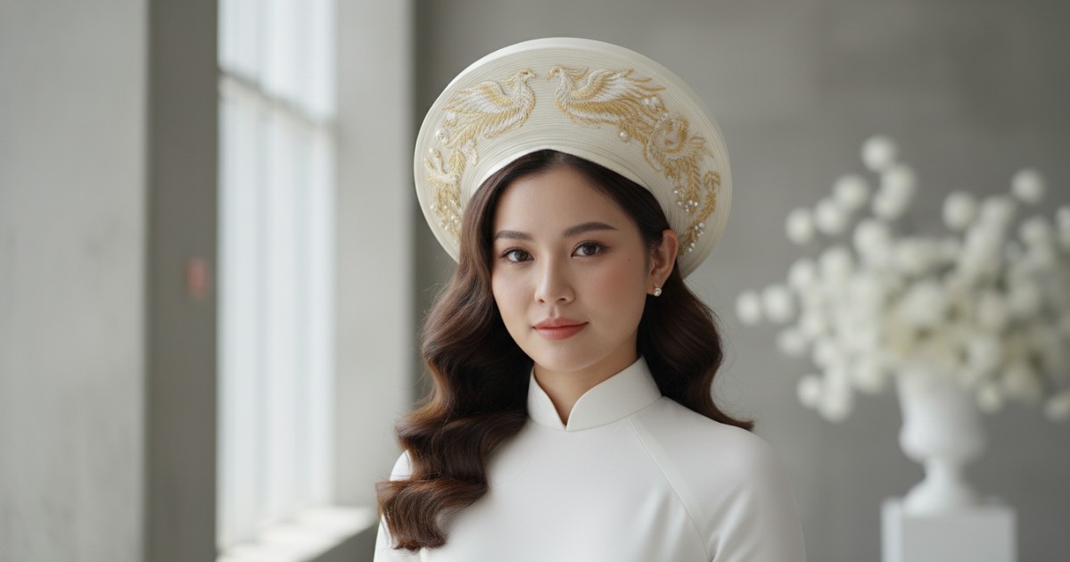 Vietnamese wedding hat - Tips to Style a Vietnamese Wedding Hat for Modern Brides