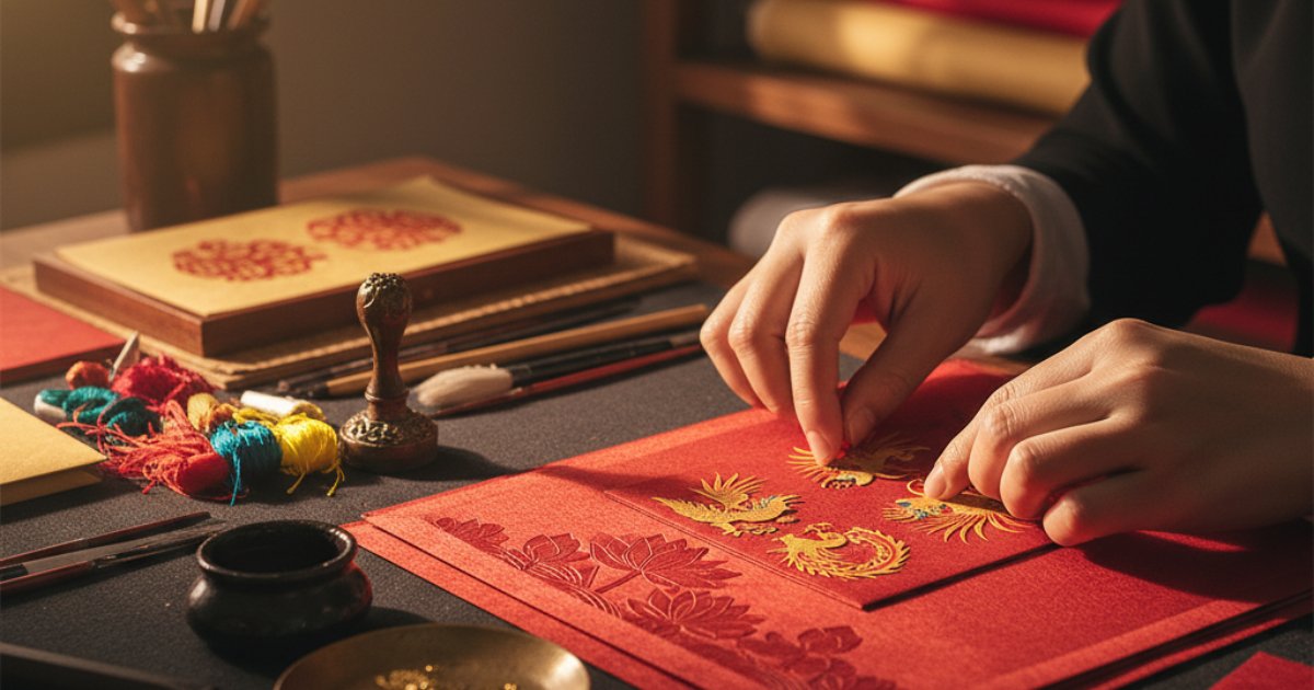 The Artistry Behind Traditional Vietnamese Wedding Invitations