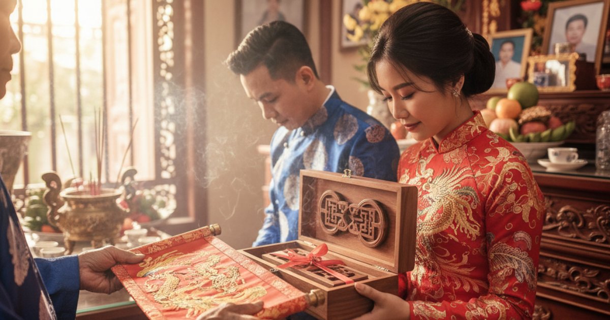 The cultural importance of a Vietnamese wedding name in marriage rituals
