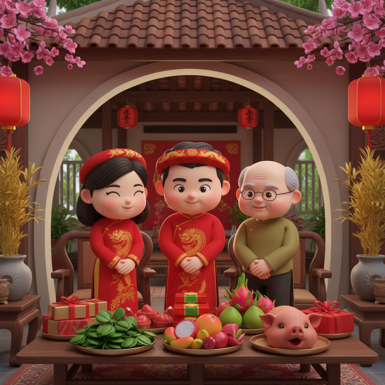 Vietnamese wedding engagement