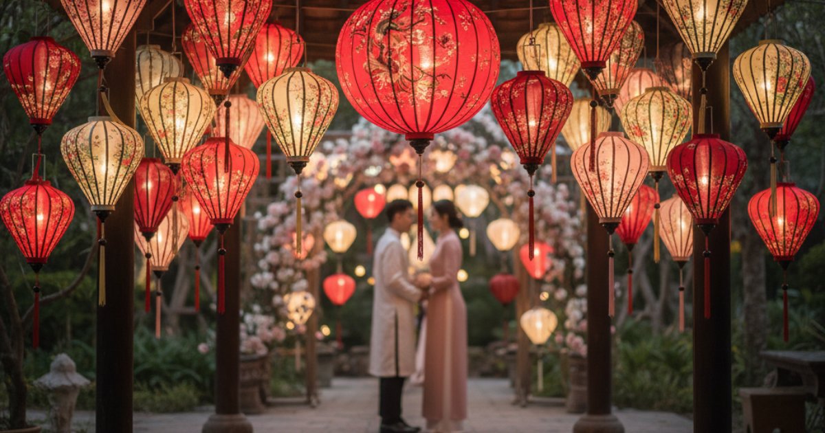Vietnamese Wedding Lanterns A Symbol of Enduring Love
