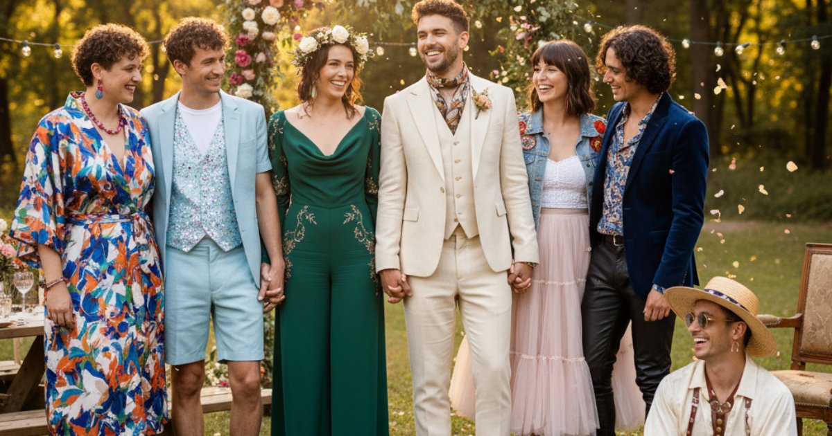 Beyond the Traditional Diverse Queer Summer Wedding Outfit Options