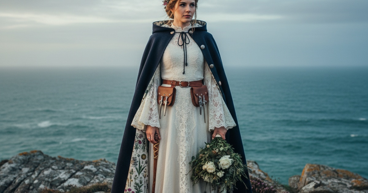Bridal Fashion Inspired by the Cornish Midwife Theme