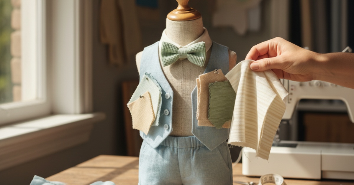 Choosing the Right Fabric for a 2 Year Old Boy Summer Wedding Outfit