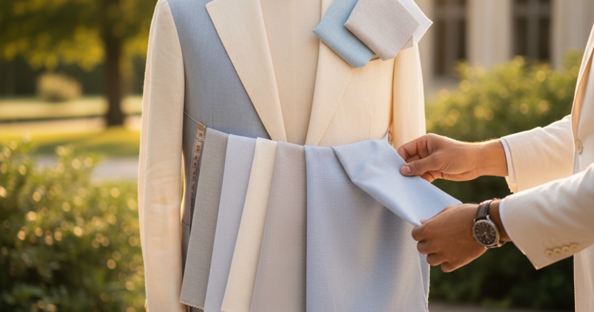 Choosing the Right Fabric for Your Summer Wedding Suit