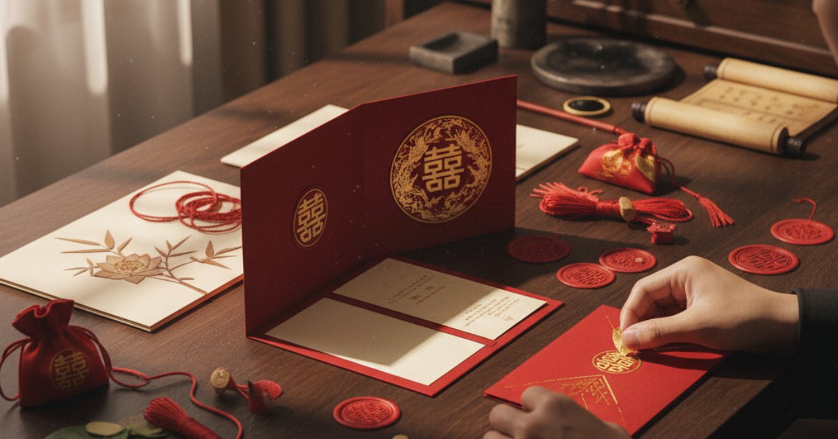 The Artistry Behind Traditional Vietnamese Wedding Invitations