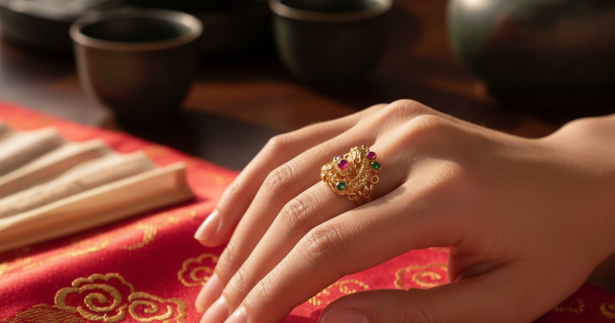 The Traditional Vietnamese Wedding Ring Finger