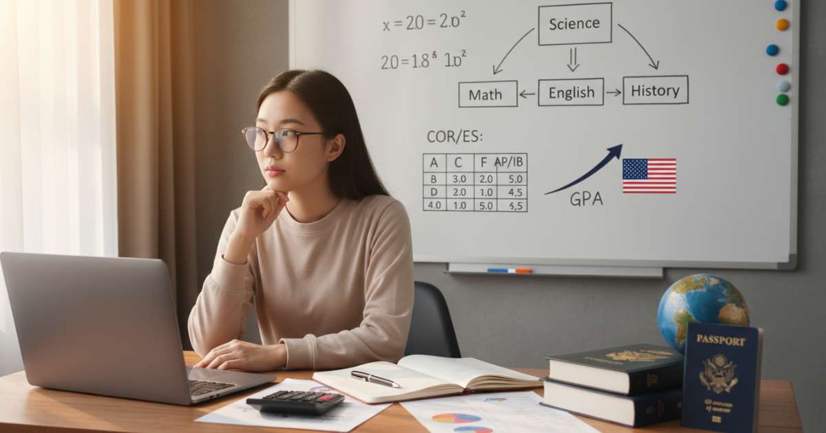 cách tính điểm gpa cấp 3 du học mỹ