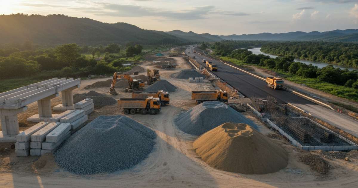 vật liệu xây dựng quốc lộ 50